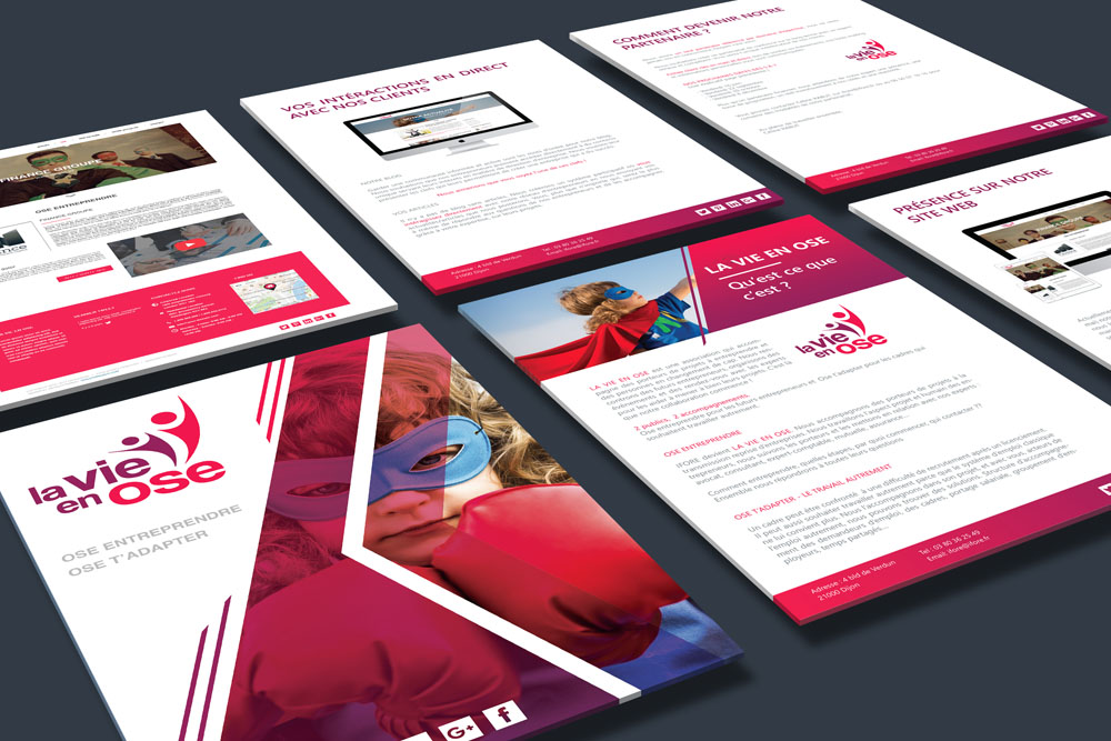 Brochure sur mesure événementiel infographiste graphiste impression petit budget