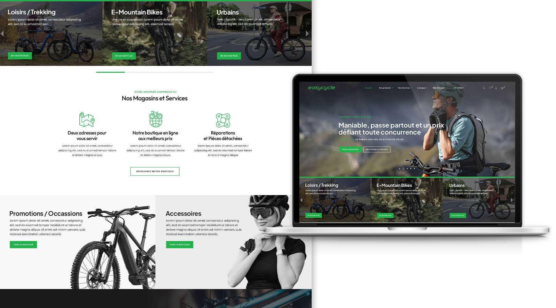 création de site web ecommerce produits vente Webdesigner indépendant freelance Bordeaux creation sur mesure
