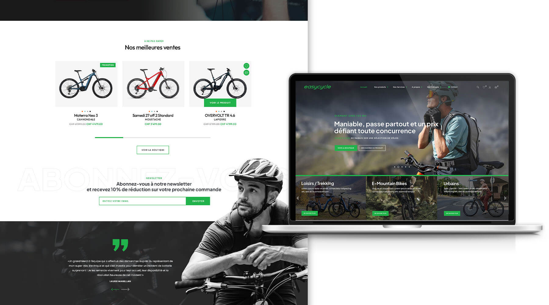 création de site web ecommerce produits vente Webdesigner indépendant freelance Bordeaux creation sur mesure