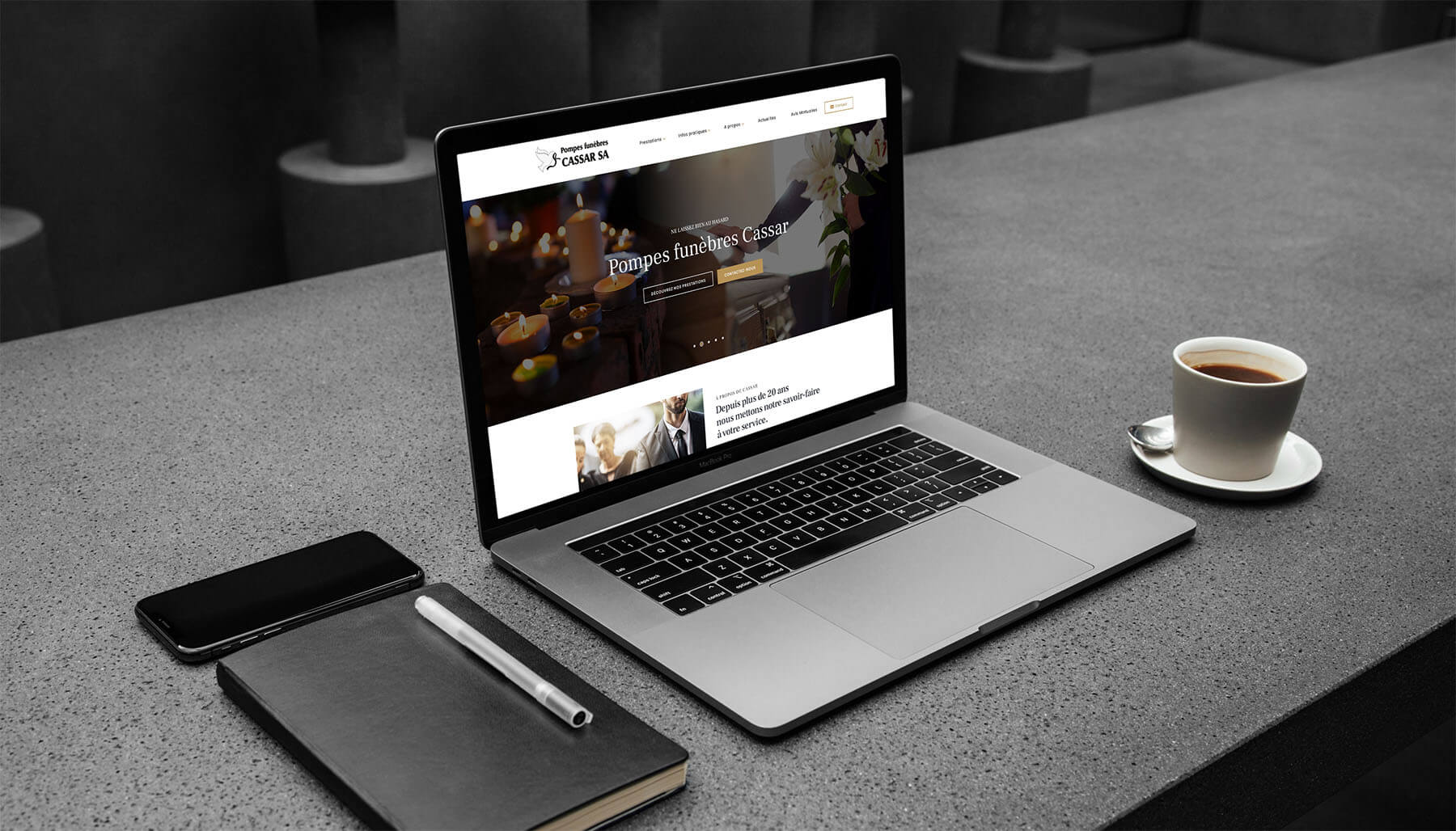 Webdesign Pompes Funèbre