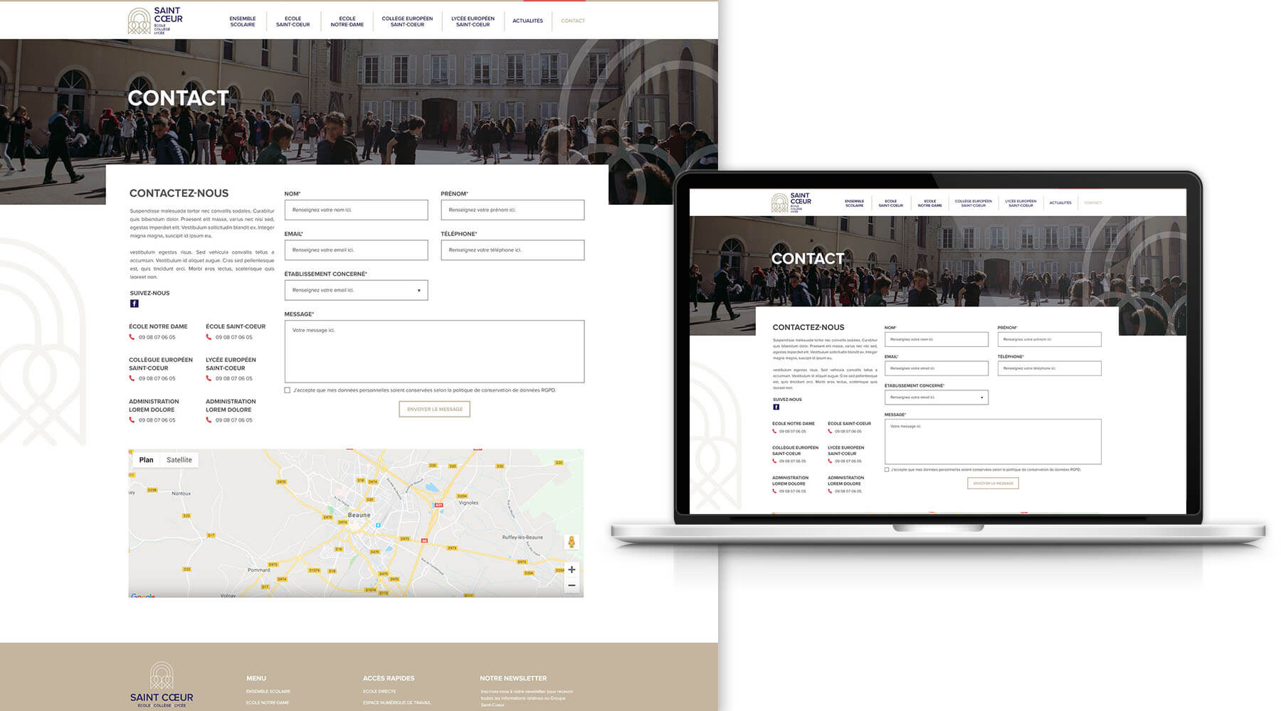 responsive mobile-first site web sur mesure wordpress webdesigner infographiste freelance bordeaux