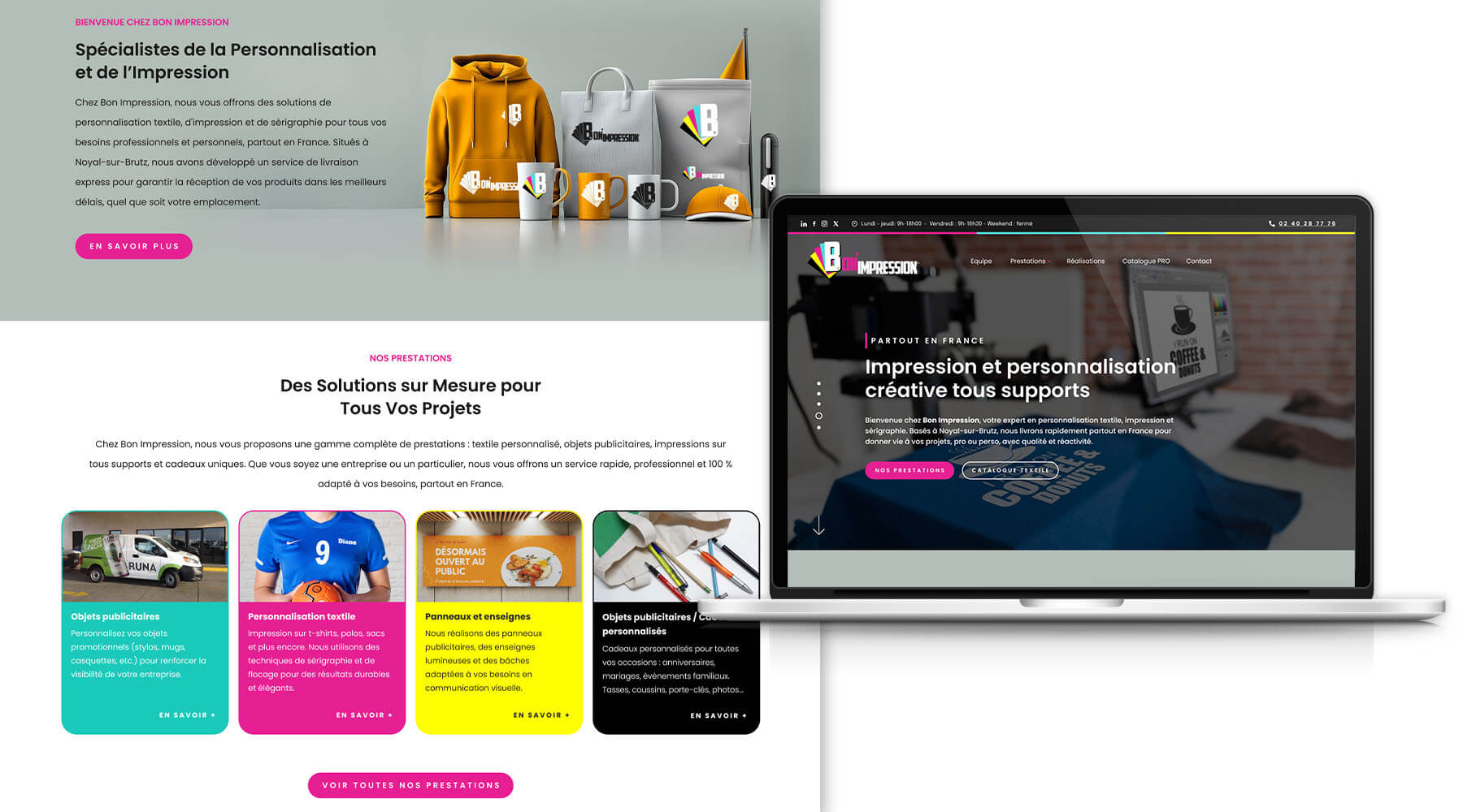 création de site web wordpress sur mesure Webdesigner indépendant freelance Bordeaux graphiste infographiste