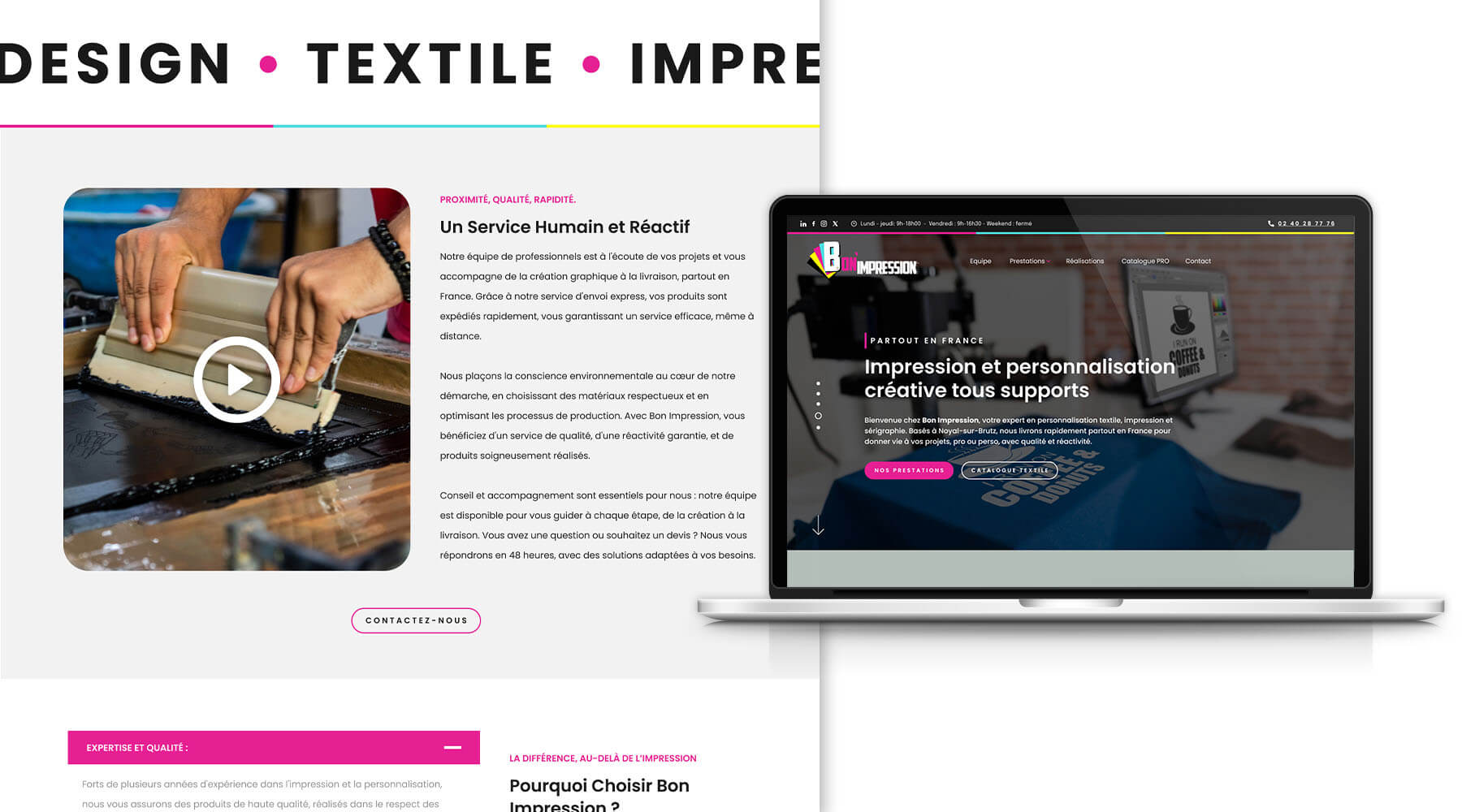 création de site web wordpress sur mesure Webdesigner indépendant freelance Bordeaux graphiste infographiste