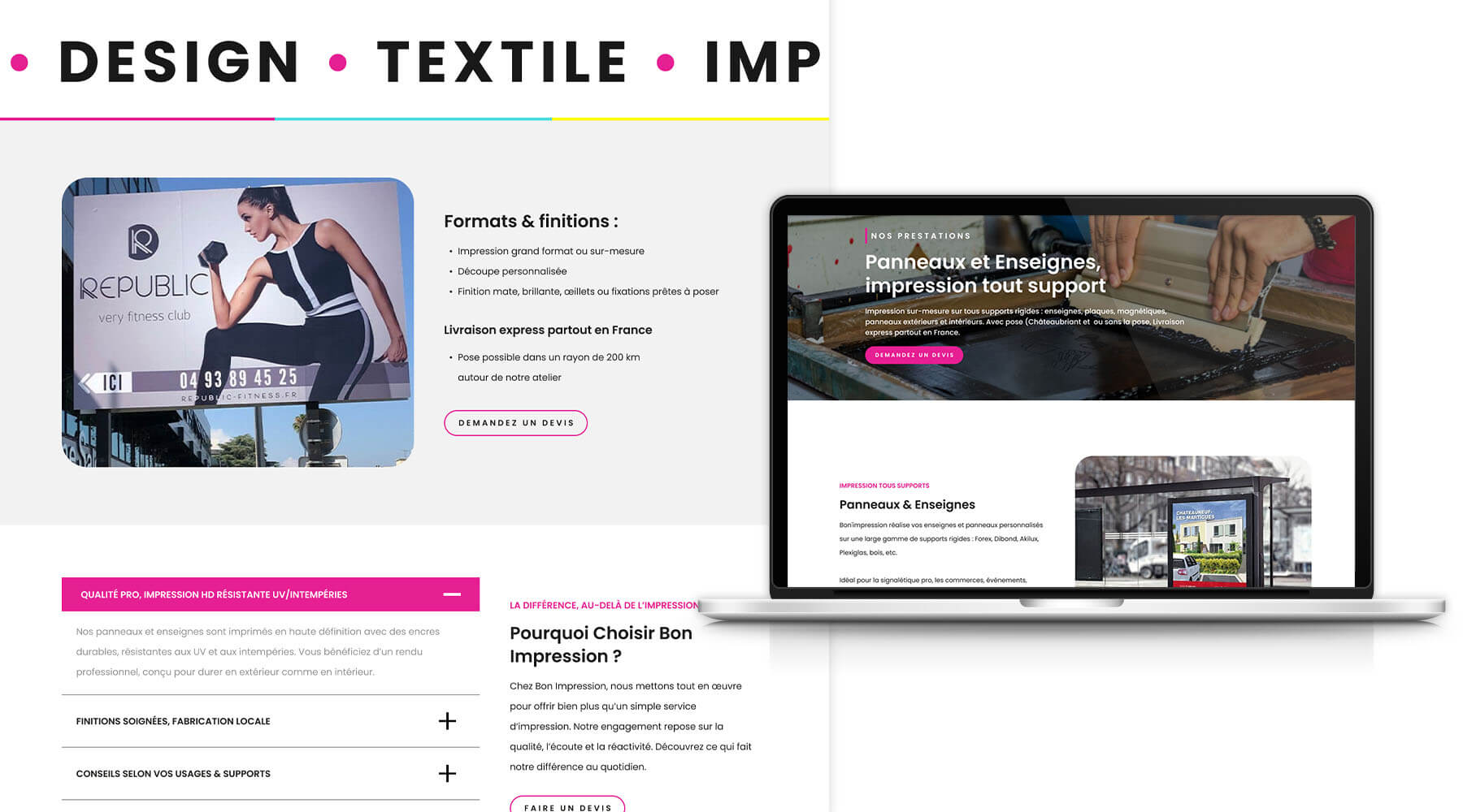 création de site web wordpress sur mesure Webdesigner indépendant freelance Bordeaux graphiste infographiste