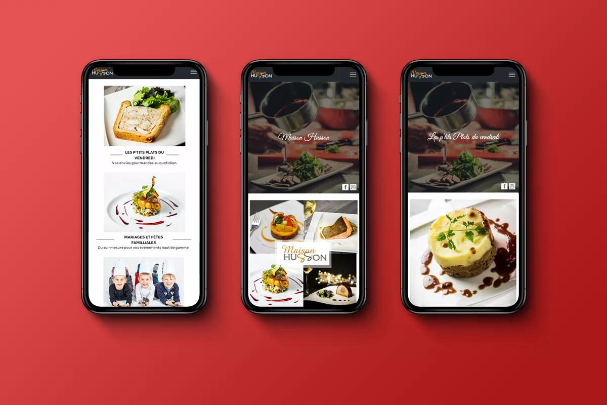 site web traiteur sur mesure wordpress webdesigner responsive mobilefirst infographiste freelance bordeaux