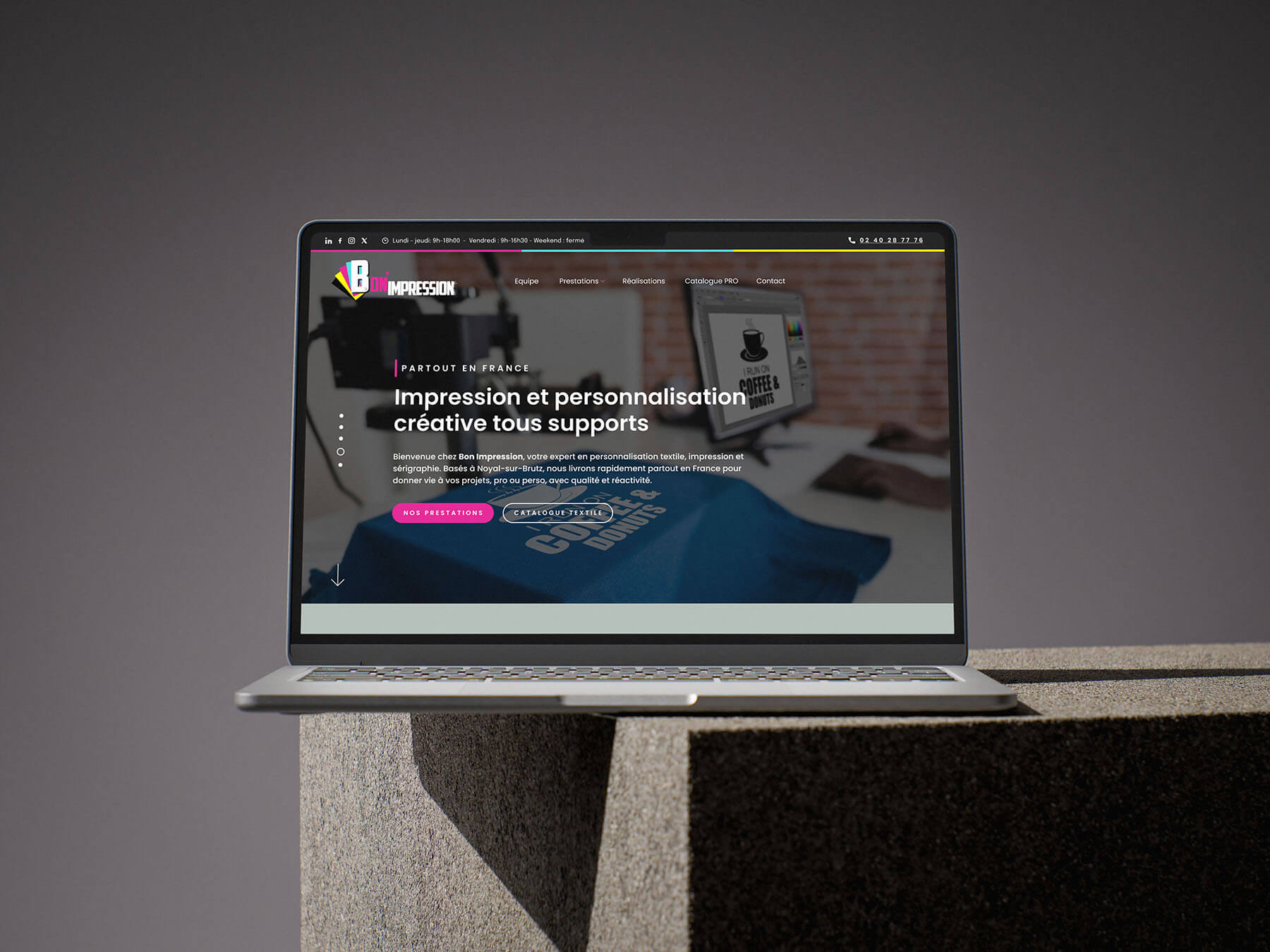 création de site web wordpress sur mesure Webdesigner indépendant freelance Bordeaux graphiste infographiste