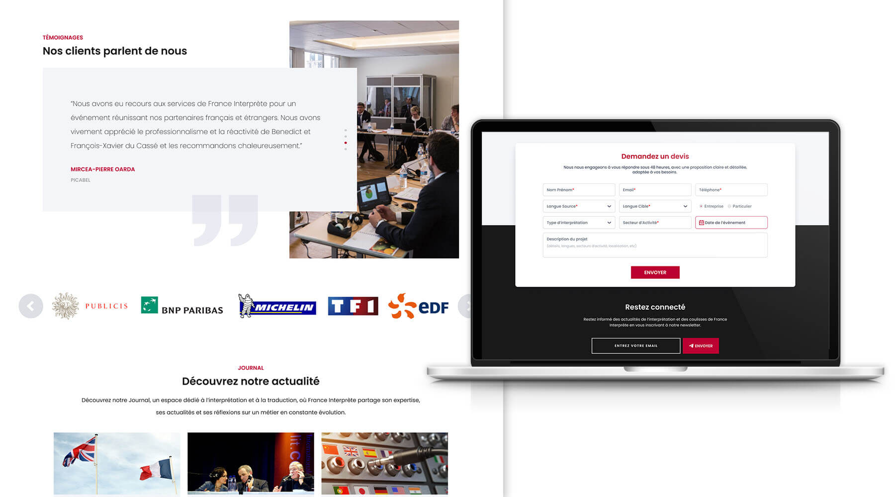 création de site web traducteur wordpress sur mesure Webdesigner indépendant freelance Bordeaux graphiste infographiste